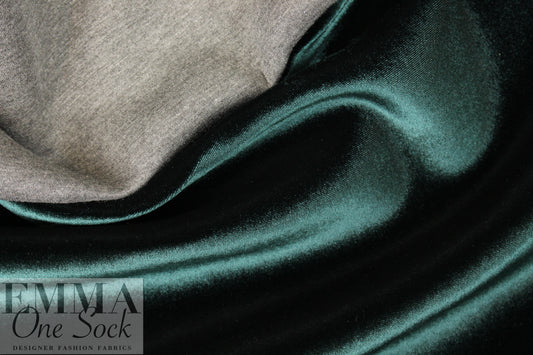 Vict0ria Hayes velvet 'scuba' double cloth - jasper