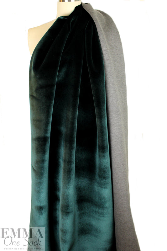 Vict0ria Hayes velvet 'scuba' double cloth - jasper