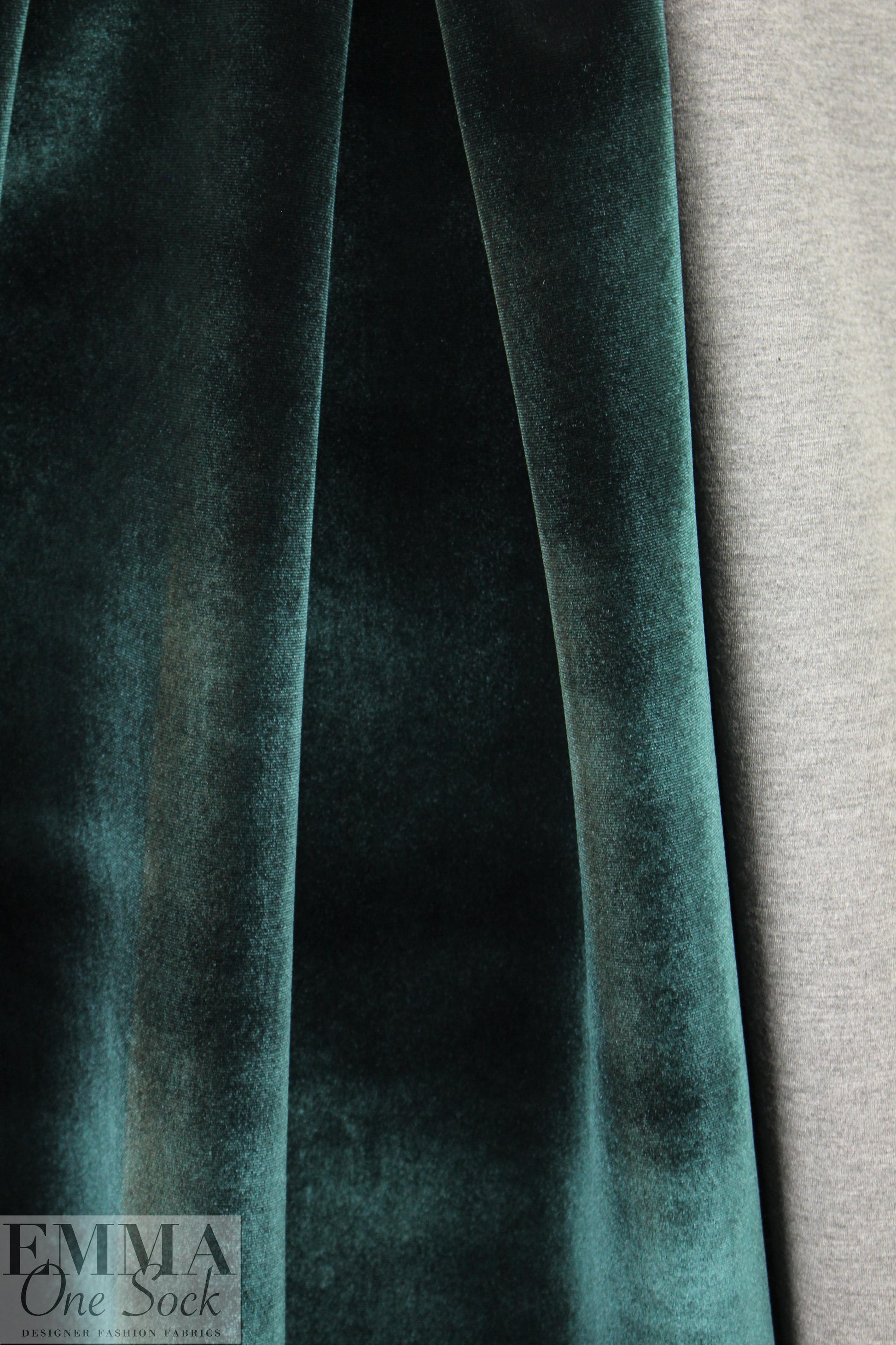 Vict0ria Hayes velvet 'scuba' double cloth - jasper