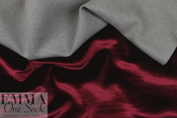 Vict0ria Hayes velvet 'scuba' double cloth - claret