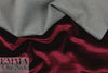 Vict0ria Hayes velvet 'scuba' double cloth - claret 2 yds