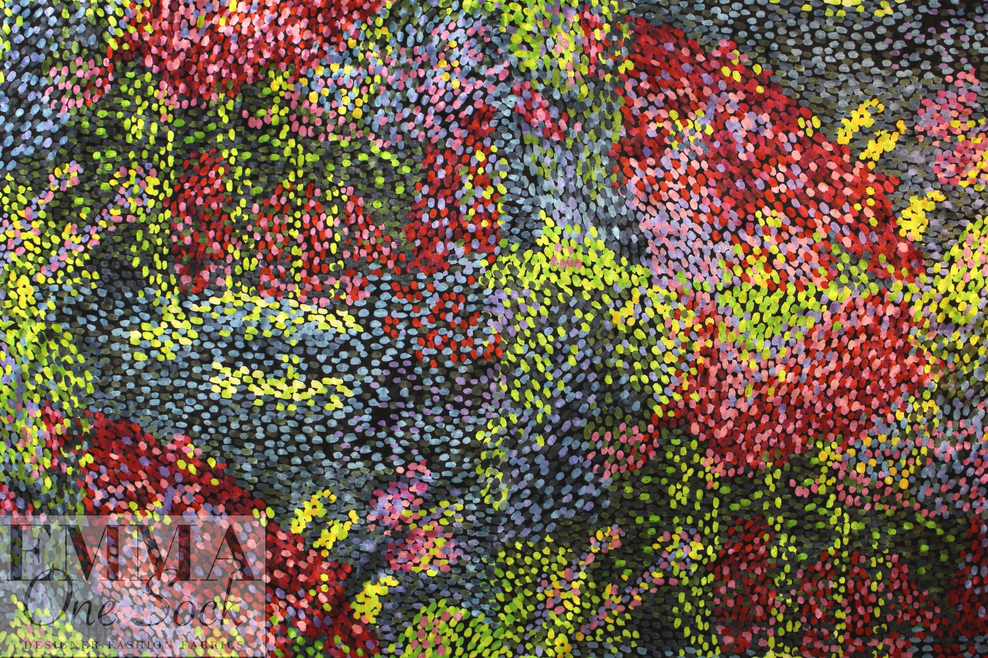 famous designer pointillistic stretch velvet knit