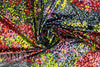 famous designer pointillistic stretch velvet knit