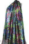 famous designer pointillistic stretch velvet knit