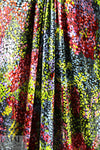famous designer pointillistic stretch velvet knit