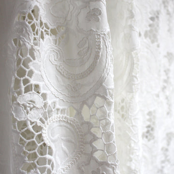 'Venezia' exquisite embroidered cotton lace