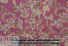 'flower child' cotton/rayon voile woven - red plum 1.75 yd