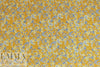 'flower child' cotton/rayon voile woven - mustard 2 yd