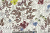 'wildflowers' cotton/rayon voile woven - off-white