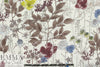 'wildflowers' cotton/rayon voile woven - off-white 2.25 yd