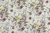 'wildflowers' cotton/rayon voile woven - off-white 2.25 yd