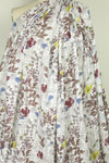 'wildflowers' cotton/rayon voile woven - off-white 2.25 yd