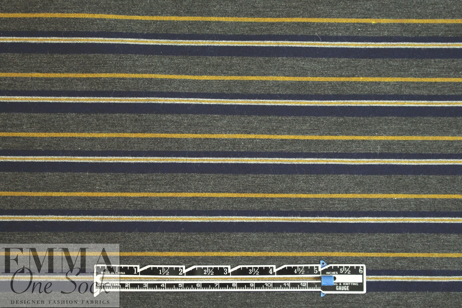 Italian 'RPL' brushed vertical stretch stripe woven