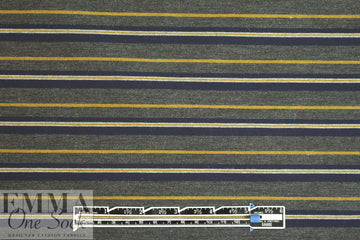 Italian 'RPL' brushed vertical stretch stripe woven