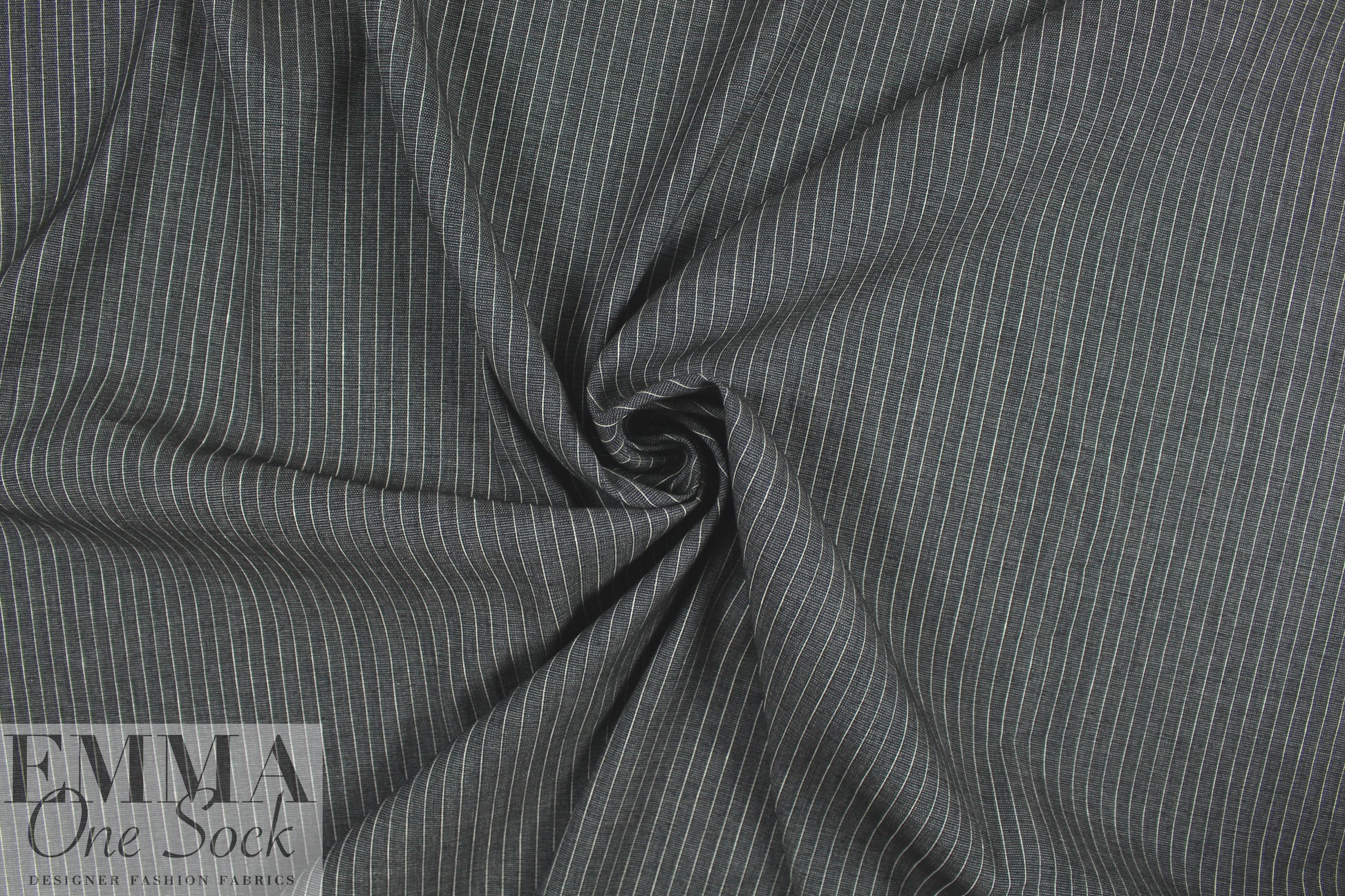 NY designer tweedy pinstripe vertical stretch
