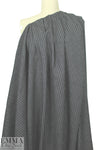 NY designer tweedy pinstripe vertical stretch