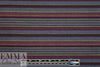 Italian vertical stretch denim striped woven