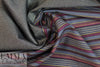 Italian vertical stretch denim striped woven