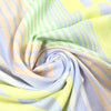 Italian pastel stripe linen-look viscose woven .5 yds