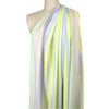 Italian pastel stripe linen-look viscose woven .5 yds