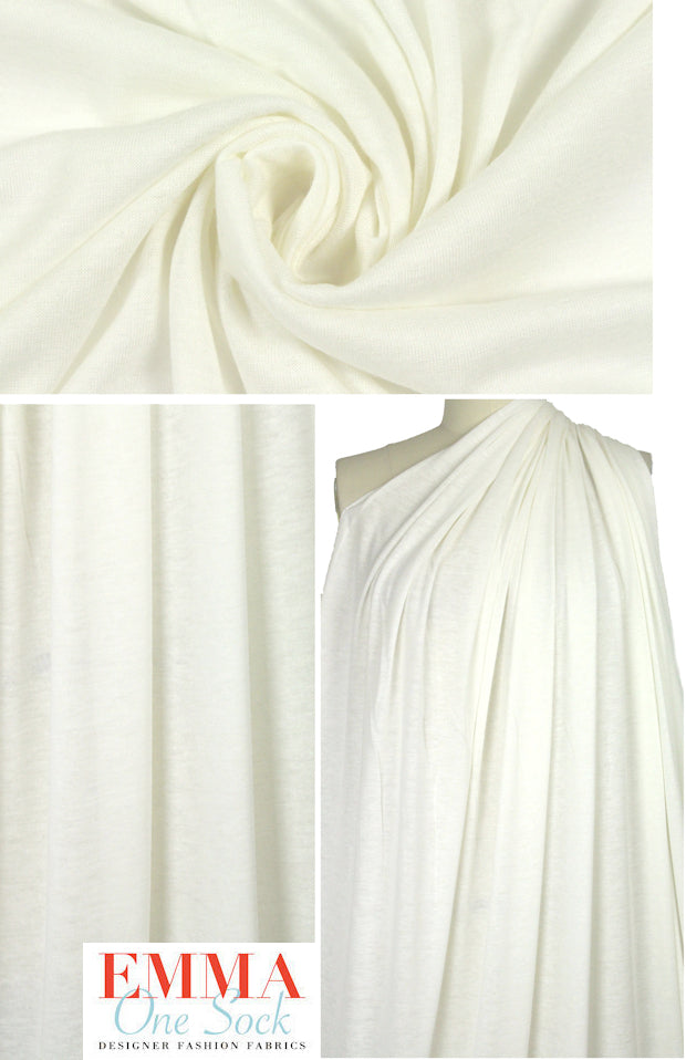 NY designer featherweight visc/angora knit - cream