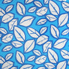 Ch1oe 'leaves on blue' viscose/linen woven .625 yds