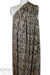 Dutch digital 'wood grain' viscose knit Oeko-Tex cert. .625 yds