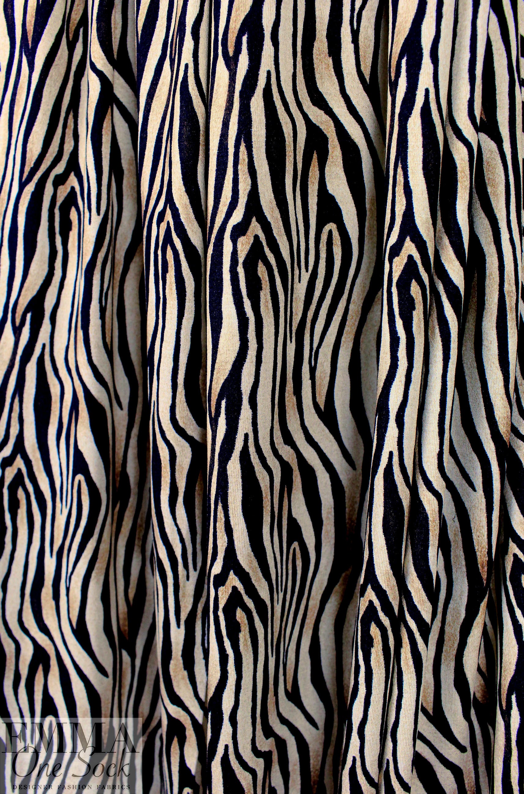 Dutch digital 'wood grain' viscose knit Oeko-Tex cert. .625 yds