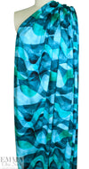 Dutch digital 'jade tide' VISCOSE knit Oeko-Tex cert. .625 yds