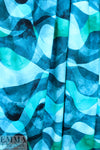 Dutch digital 'jade tide' VISCOSE knit Oeko-Tex cert. 1.125 yds