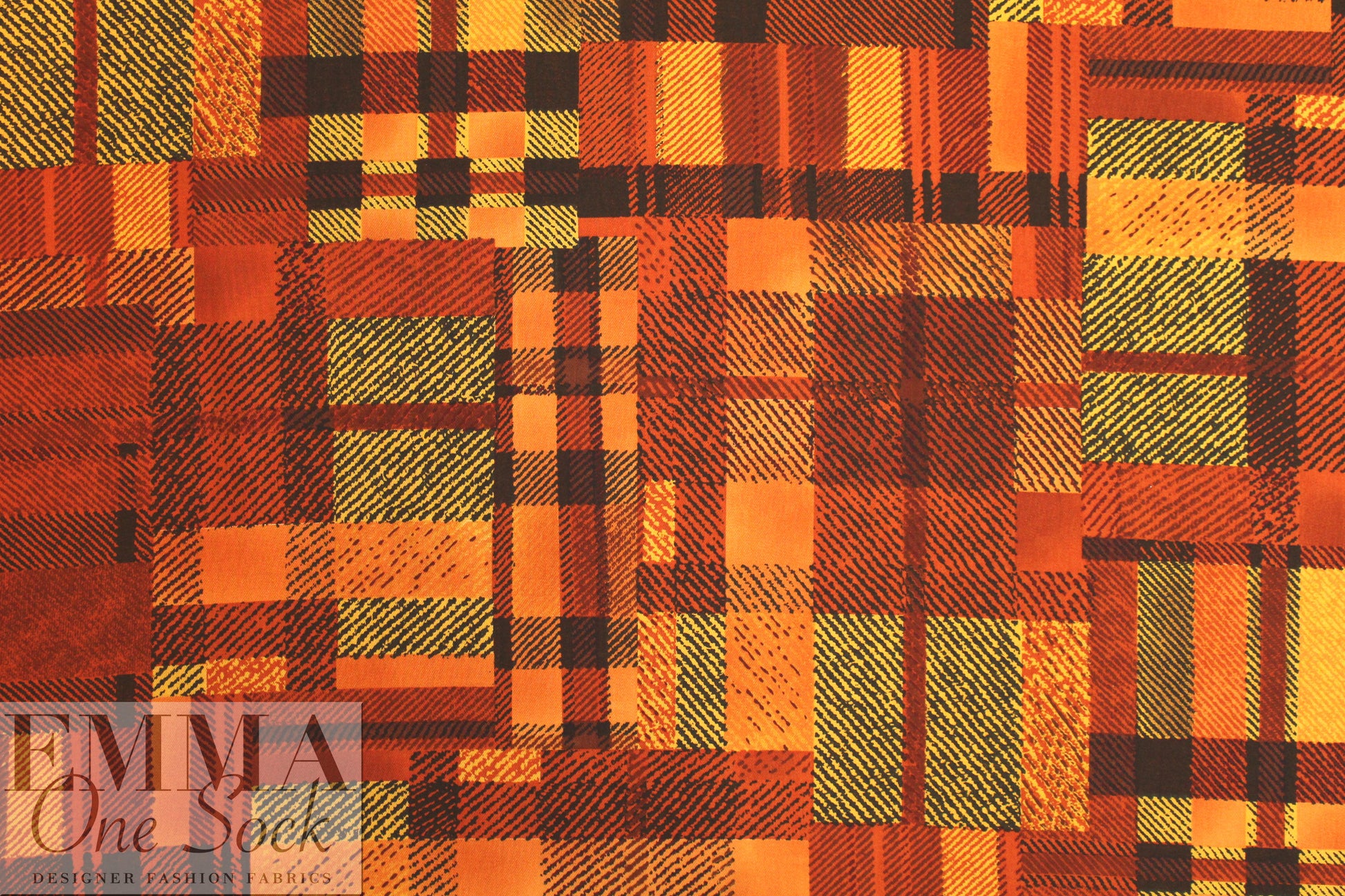 French spicy patchwork drapey viscose woven