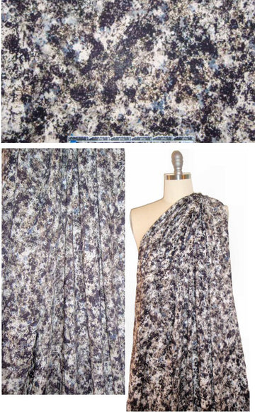 French drapey viscose woven - marbled abstract