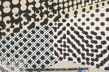 Italian dotty patchwork viscose woven 1.875 yds