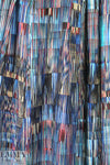 Italian slatted abstract hammered viscose woven