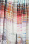 Italian streaky plaid print viscose woven