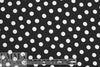 Italian white on black dot drapey viscose woven