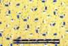 Italian little flower bursts viscose woven - yellow 1.875 yd