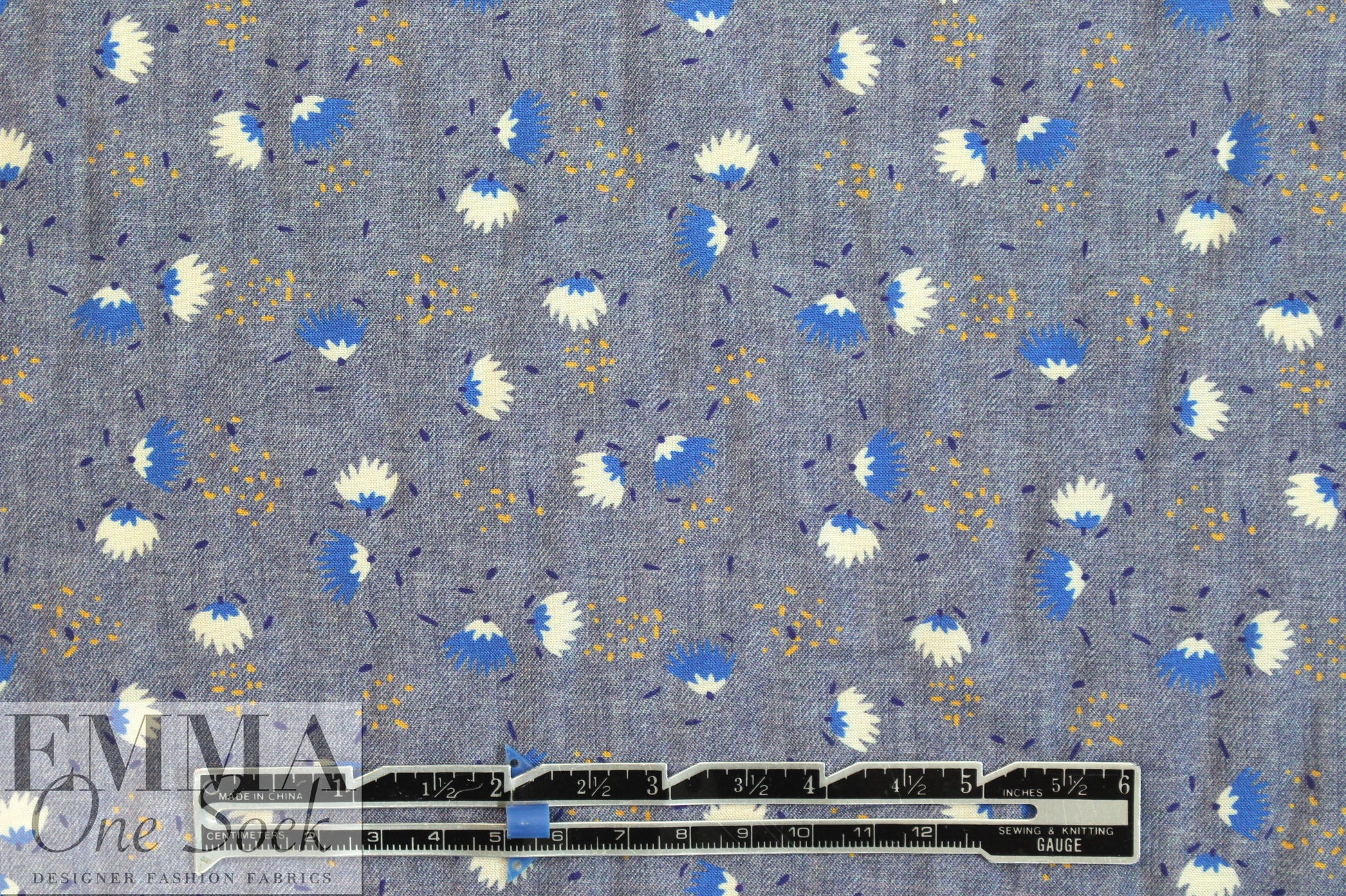 Italian little flower bursts drapey viscose woven