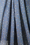 Italian little flower bursts drapey viscose woven