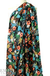 Italian tropical garden drapey viscose woven