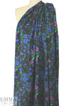 Italian satin back viscose woven floral