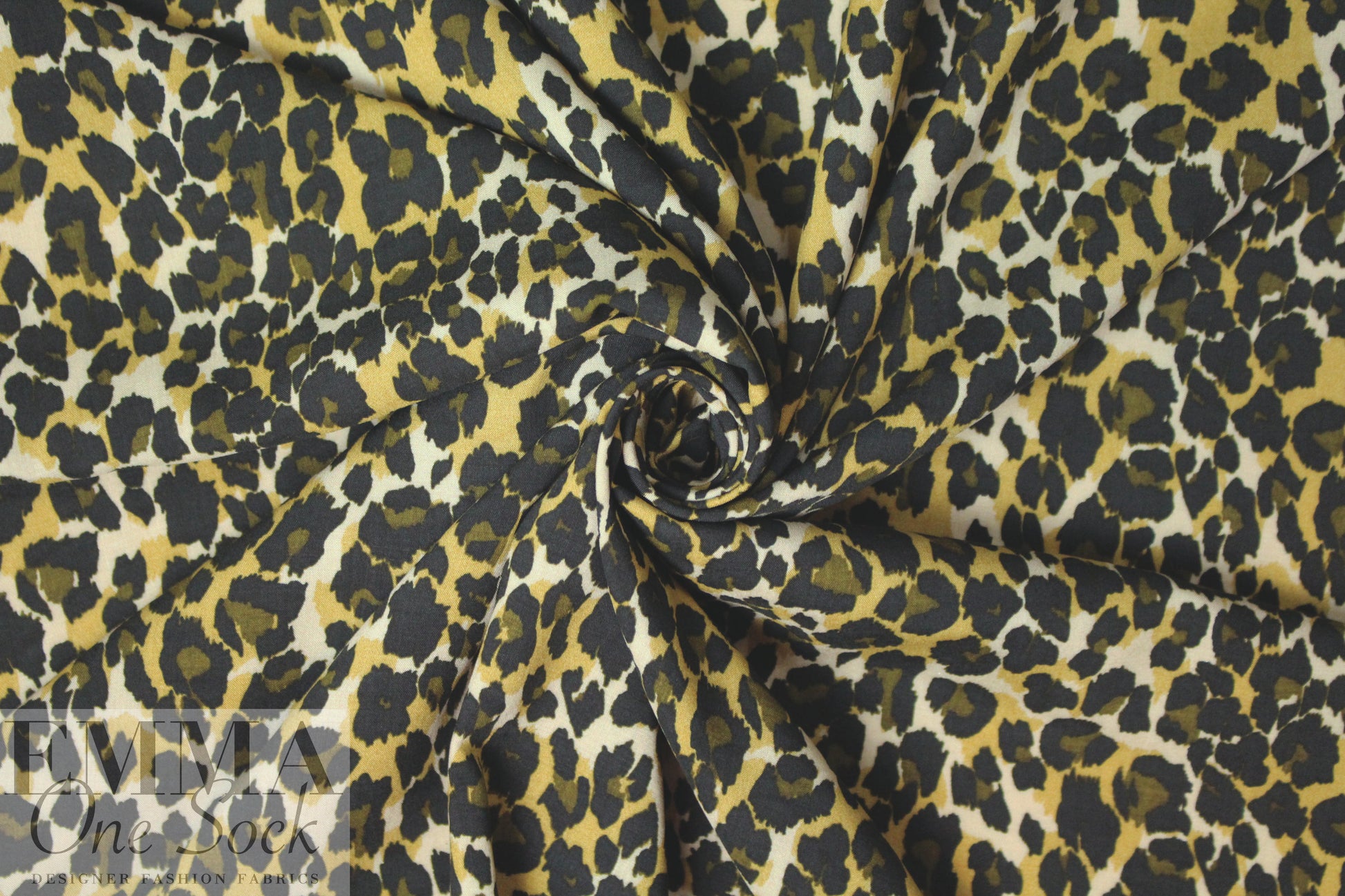 Italian viscose woven - earthy animal print 1 yard