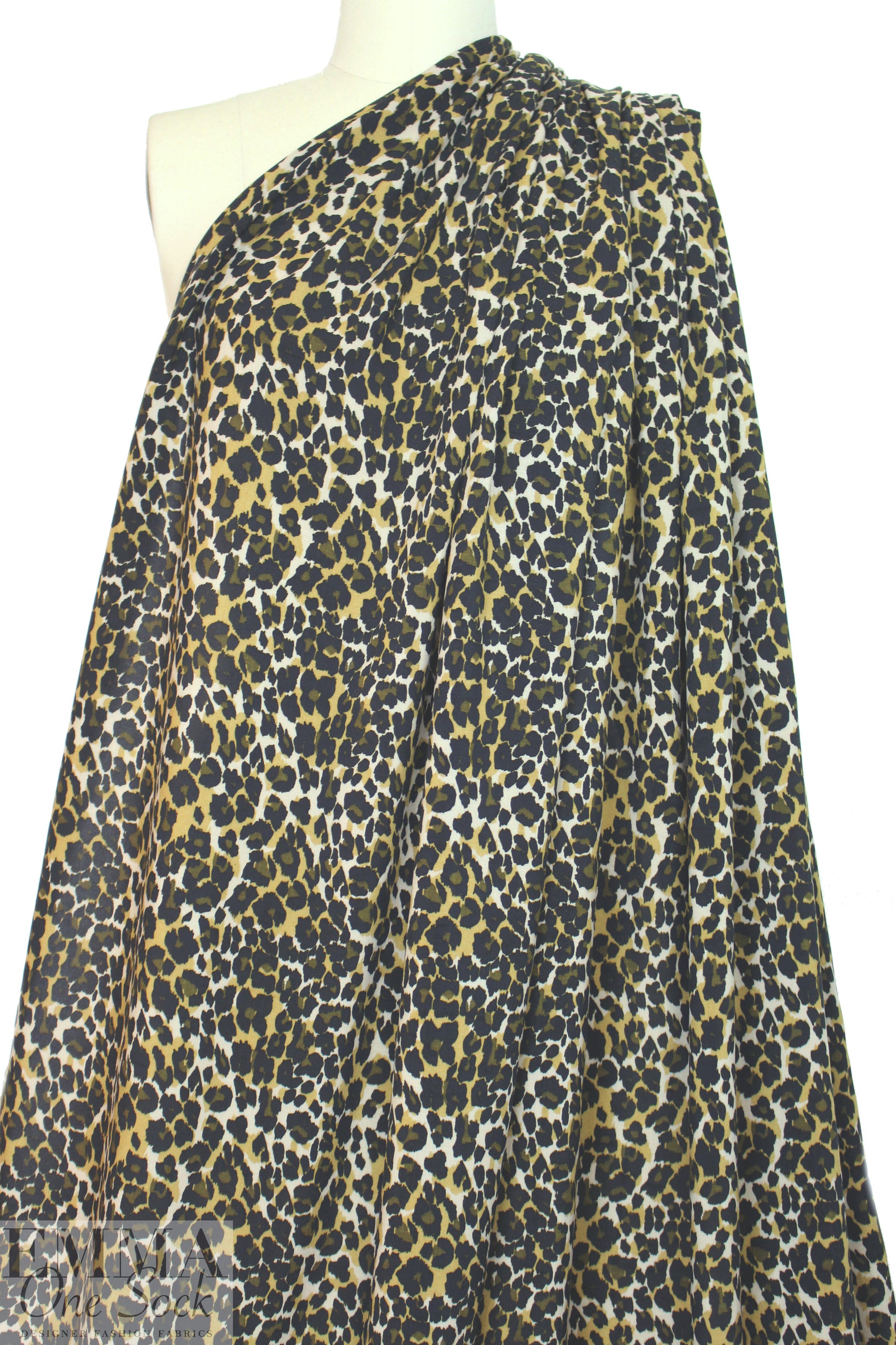 Italian viscose woven - earthy animal print 2 yd