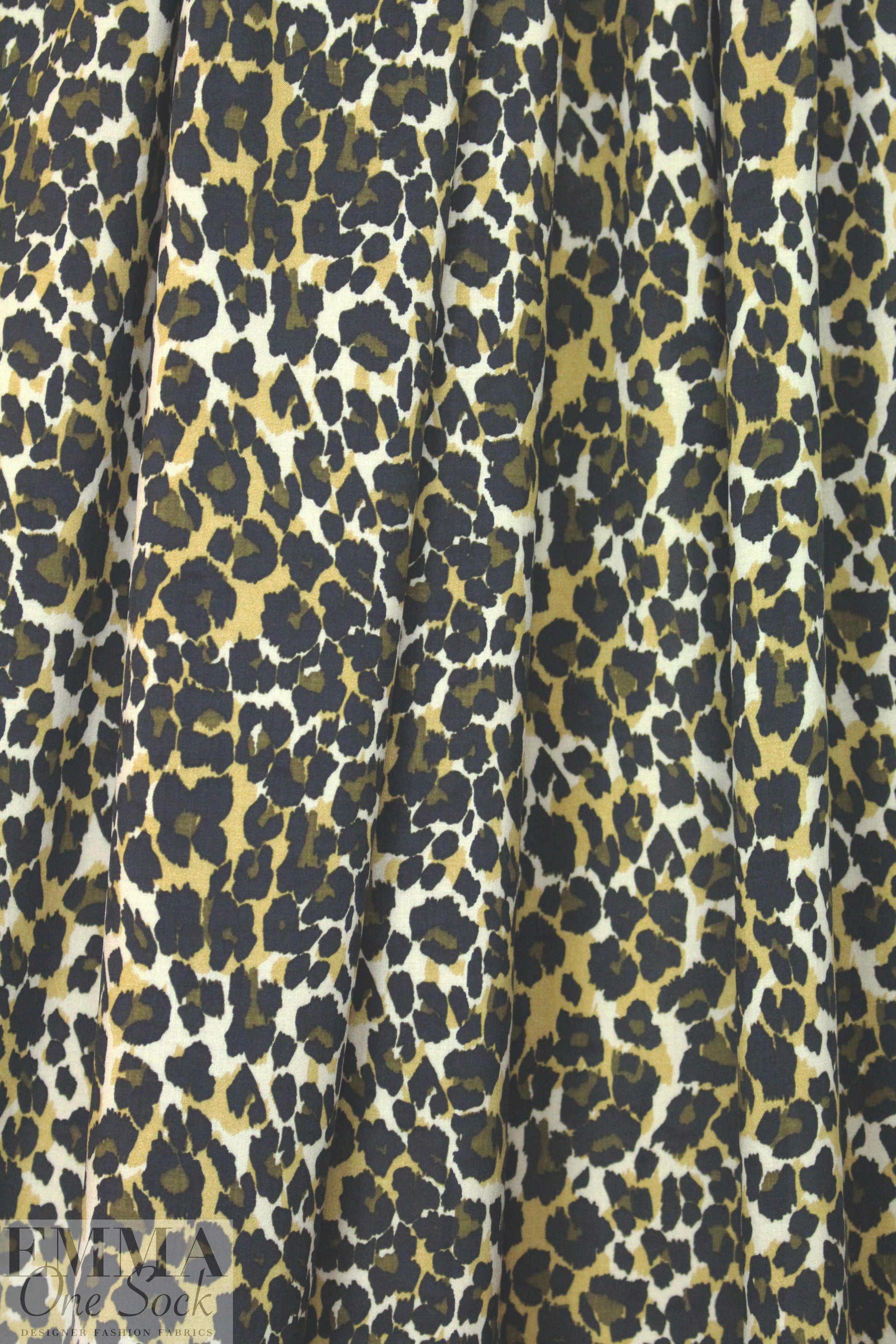 Italian viscose woven - earthy animal print 1.66 yd