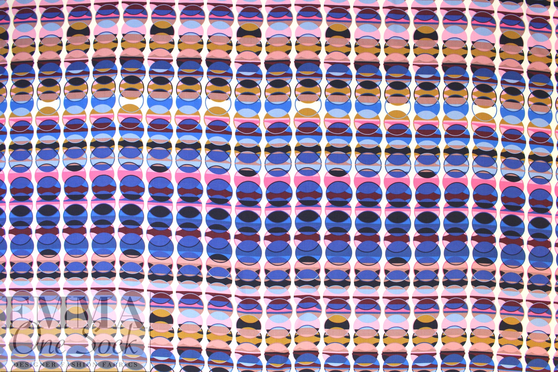 Italian graphic spheres drapey viscose woven