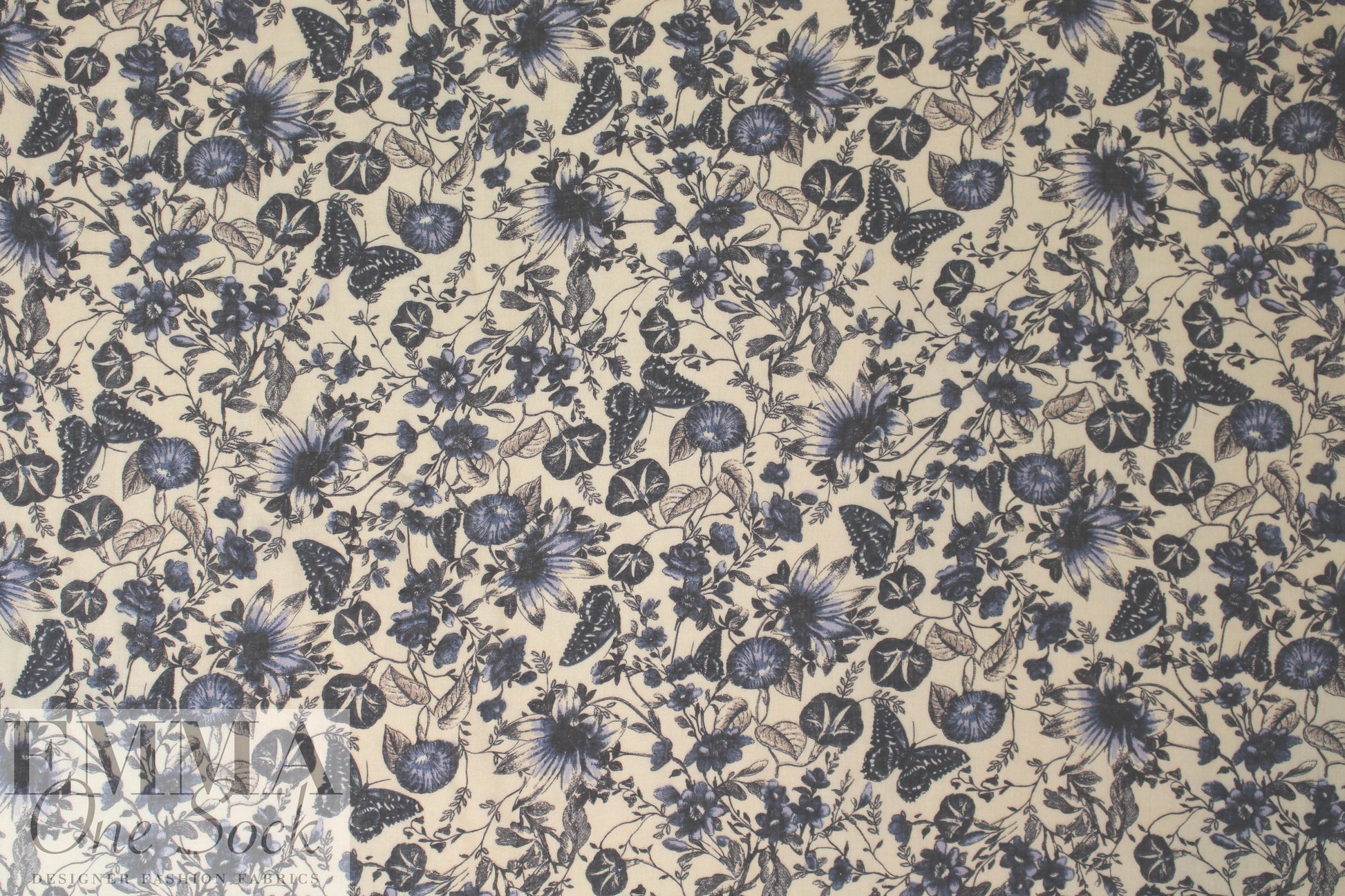 German bohemian floral viscose woven 1.25 yds