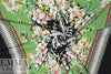 German panel viscose drapey woven - 'floral garland'