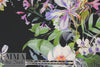German viscose satin voile woven - botanical 1.625 yd