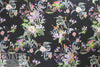 German viscose satin voile woven - botanical 1.625 yd