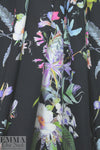 German viscose satin voile woven - botanical